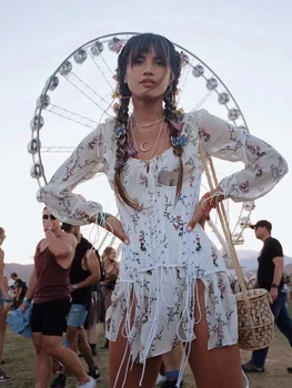 Jastie Floral Print Chiffon Corset Dress Hippie Ruffle Hem Boho Chic Dresses V Neck Women Dress Long Sleeve Spring Summer Dresse 
Jastie Floral Print Chiffon Corset Dress Hippie Ruffle Hem Boho Chic Dresses V Neck Women Dress Long Sleeve Spring Summer Dresse