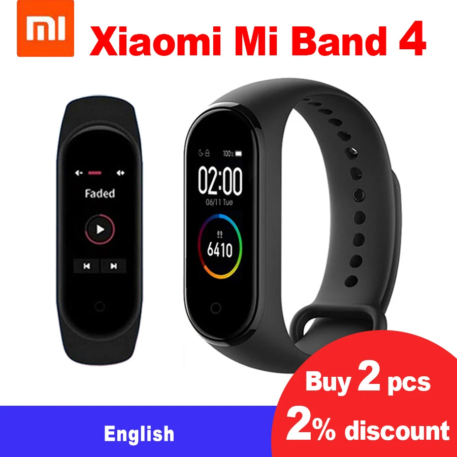 Xiaomi Mi Band 4 Smart Bracelet 3 AMOLED Color Screen Miband 4 Heart Rate Fitness Bluetooth Sport 50ATM Waterproof SmartBand
Xiaomi Mi Band 4 Smart Bracelet 3 AMOLED Color Screen Miband 4 Heart Rate Fitness Bluetooth Sport 50ATM Waterproof SmartBand