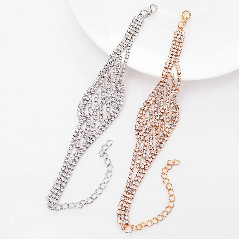 luxurious Bohemian Rhinestone bracelets for women Vinatge boho bracelet Fashion Crystal Wedding bracelets bangles Jewelry 2019
luxurious Bohemian Rhinestone bracelets for women Vinatge boho bracelet Fashion Crystal Wedding bracelets bangles Jewelry 2019