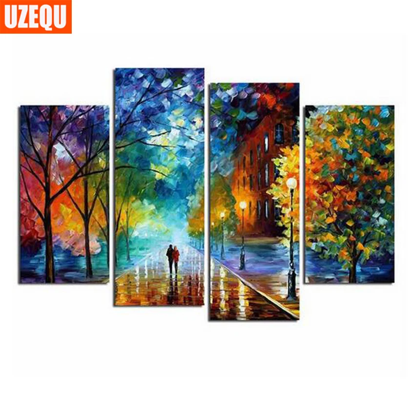 UzeQu 4pcs Diamond EmbroideryFull Square Multi-picture 5D DIY Diamond Painting Cross Stitch Scenery Painting Rhinestones Crafts
UzeQu 4pcs Diamond EmbroideryFull Square Multi-picture 5D DIY Diamond Painting Cross Stitch Scenery Painting Rhinestones Crafts