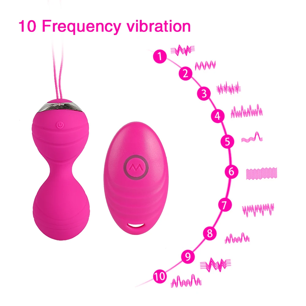 4 pcs Vaginal Tighten Exercise Kegel Balls Vibrator For Women Wireless Remote Vibrating Vagina Eggs Vibrator Sex Toy For Women (3)
