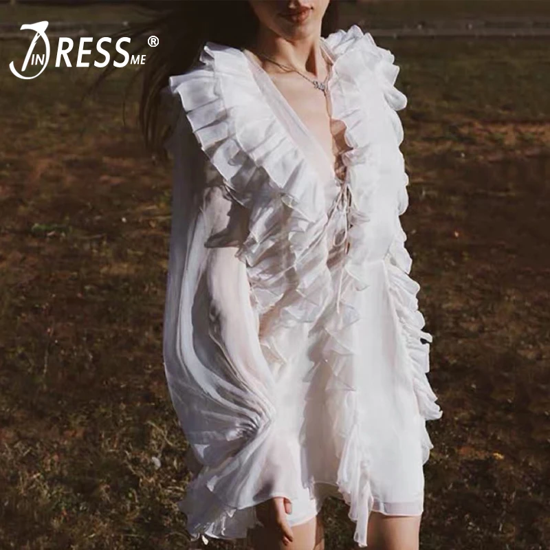INDRESSME Women Sexy Round Neck Lace Up Chiffon Mini A-Line Lace Ruched Mesh Dress Party Club Dress Vestidos 2019 New Summer Ins
INDRESSME Women Sexy Round Neck Lace Up Chiffon Mini A-Line Lace Ruched Mesh Dress Party Club Dress Vestidos 2019 New Summer Ins