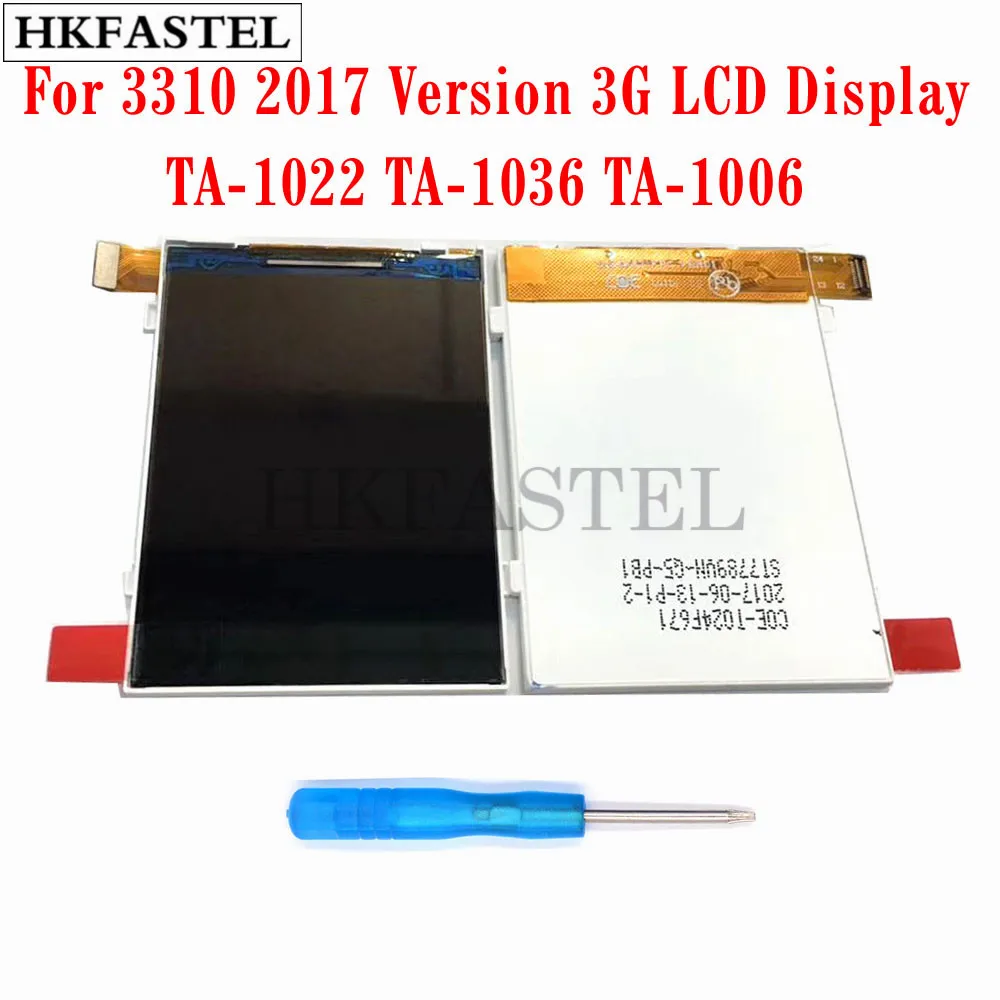 HKFASTEL New Original Mobile phone LCD For Nokia 3310 2017 3G TA-1022 TA-1036 TA-1006 Version LCD Display Digitizer + Tool
HKFASTEL New Original Mobile phone LCD For Nokia 3310 2017 3G TA-1022 TA-1036 TA-1006 Version LCD Display Digitizer + Tool