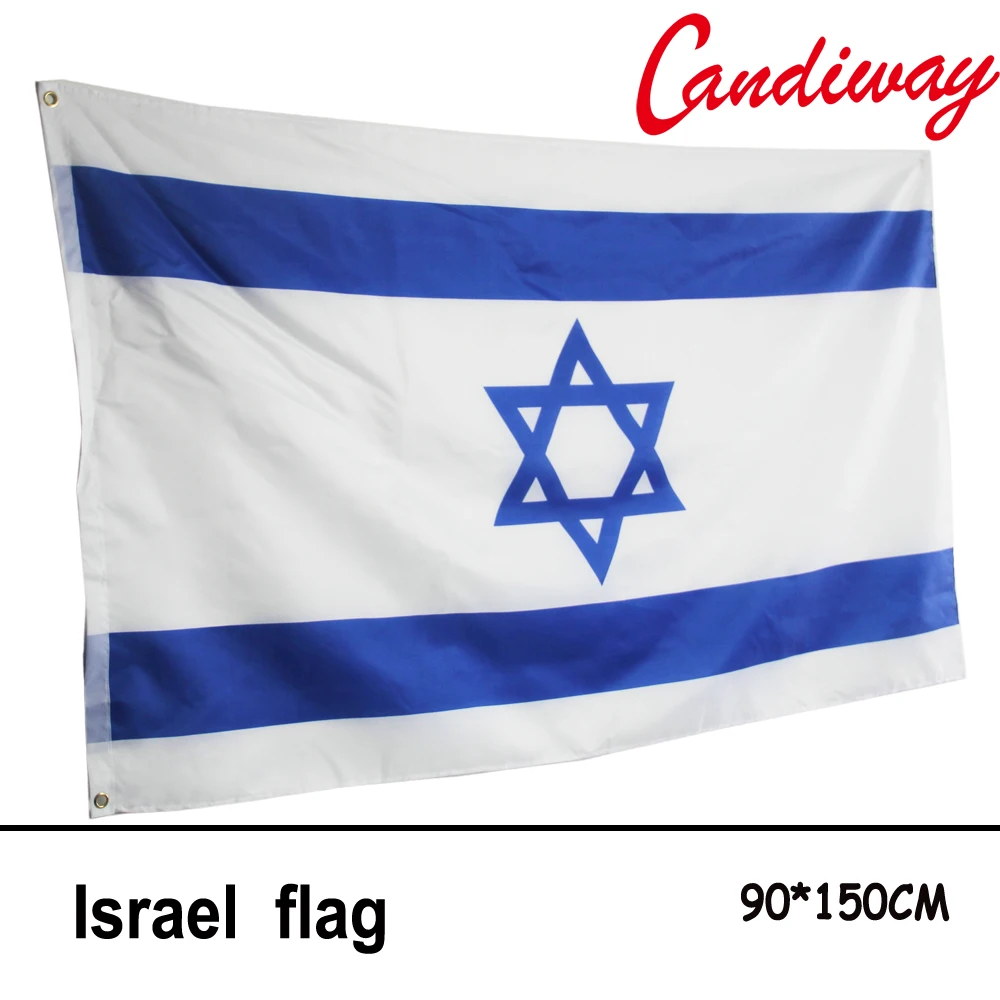 90х150 см Национальный флаг Израиль еврей Звезда Давида баннер со страной NN003|national