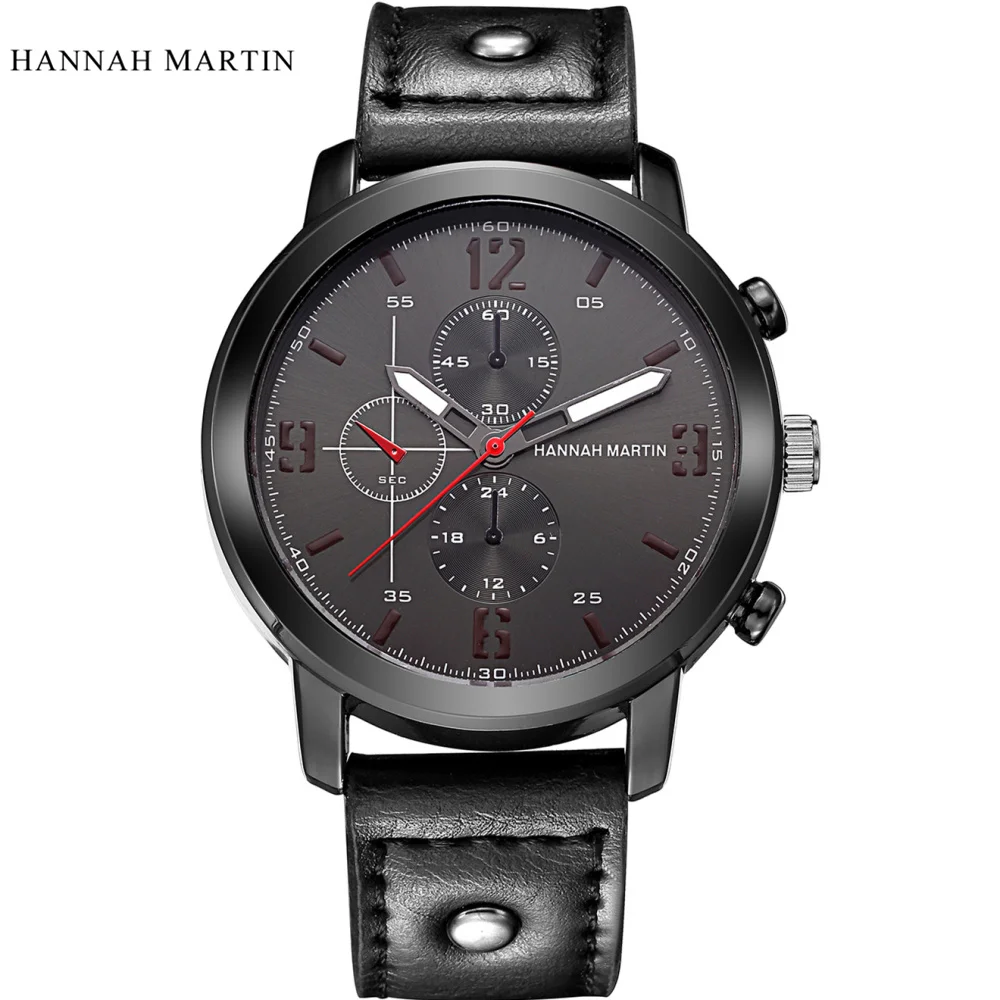 Mens Watches Top Brand Luxury Hannah Martin Watch Men Casual Military Sport Analog Quartz Watch Male Waterproof Leather Clock
Mens Watches Top Brand Luxury Hannah Martin Watch Men Casual Military Sport Analog Quartz Watch Male Waterproof Leather Clock