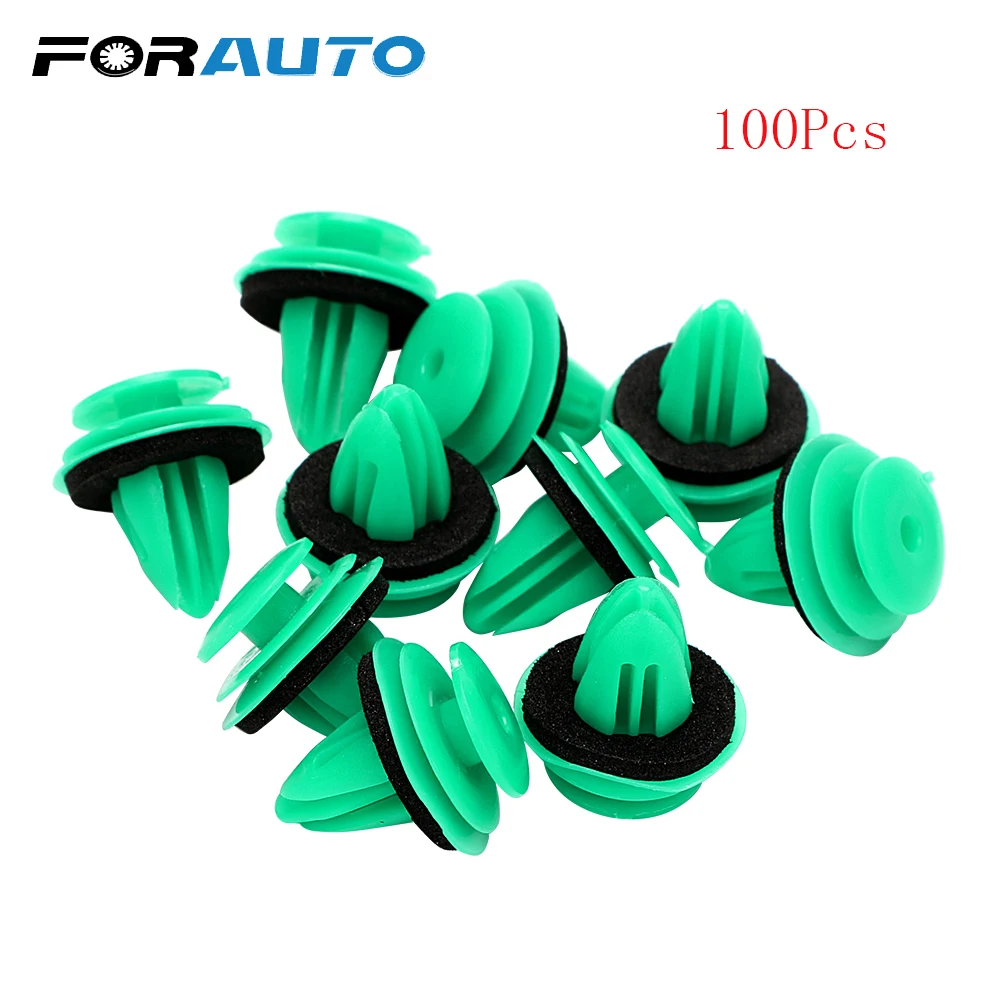 FORAUTO 100Pcs/pack Trim Panel Clip with Seal Ring Plastic Rivet Retainer for 8mm Hole Green Car Fender Interior Door Card
FORAUTO 100Pcs/pack Trim Panel Clip with Seal Ring Plastic Rivet Retainer for 8mm Hole Green Car Fender Interior Door Card