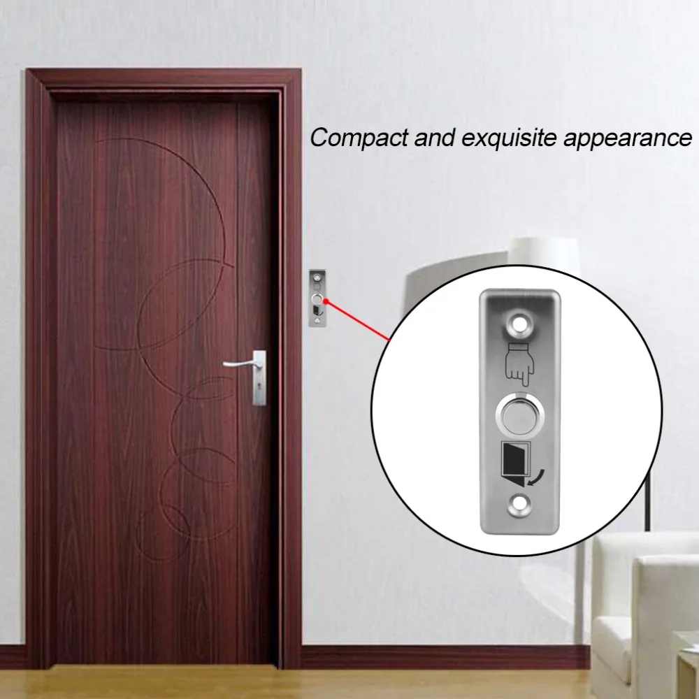 K13 Durable Stainless Steel Exit Switch Button Touch Panel Home Office Door bell Button For Access Control With LED Light
K13 Durable Stainless Steel Exit Switch Button Touch Panel Home Office Door bell Button For Access Control With LED Light