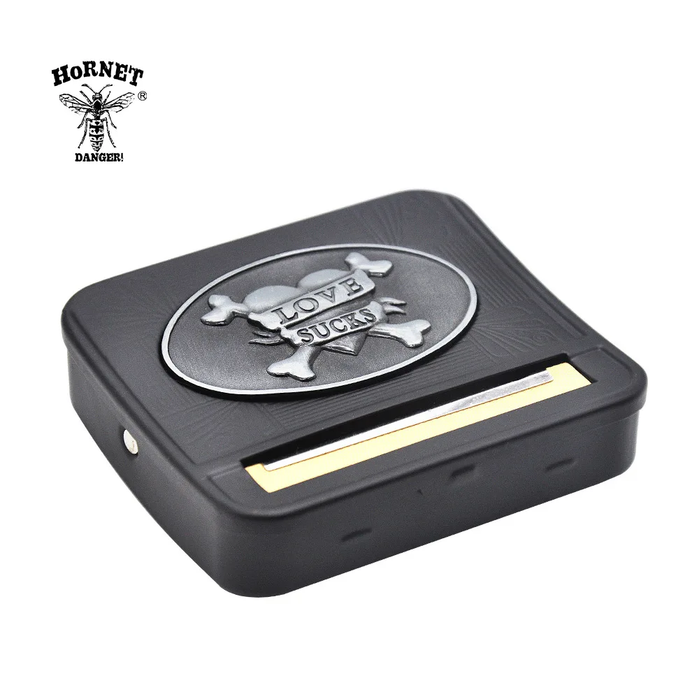 HORNET Metal Sticker Black Metal Automatic Rolling Machine Case Storage Case For 70MM Tobacco Cigarette Roller
HORNET Metal Sticker Black Metal Automatic Rolling Machine Case Storage Case For 70MM Tobacco Cigarette Roller