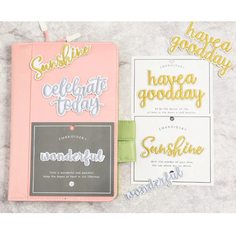 Sunshine patch Embroidery sticker diary notebook and journal decorative sticker planner DIY accessories school office stationery
Sunshine patch Embroidery sticker diary notebook and journal decorative sticker planner DIY accessories school office stationery