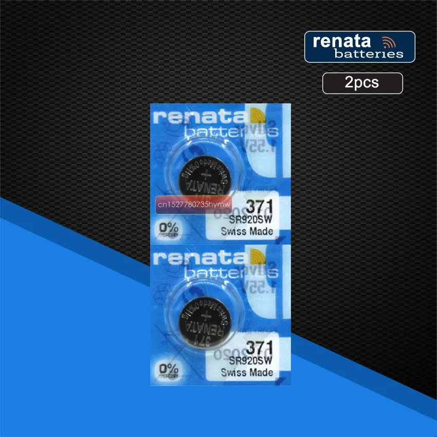 2pc RETAIL Brand New Renata LONG LASTING 371 SR920SW LR69 LR920 AG6 Watch Battery Button Coin Cell Swiss Made 100% Original
2pc RETAIL Brand New Renata LONG LASTING 371 SR920SW LR69 LR920 AG6 Watch Battery Button Coin Cell Swiss Made 100% Original