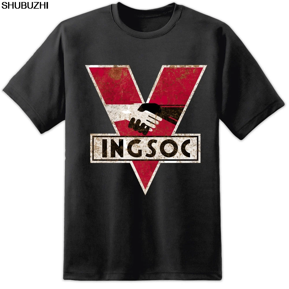 Mens 1984 INGSOC George Orwell T Shirt Big Brother Distressed Design Bladerunner Cool Casual pride t shirt men sbz1437
Mens 1984 INGSOC George Orwell T Shirt Big Brother Distressed Design Bladerunner Cool Casual pride t shirt men sbz1437
