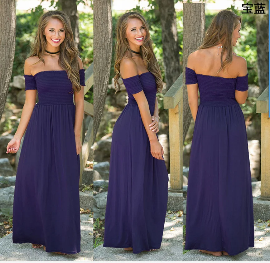 Elegant Solid Summer Bohemian Beach Dress Sleeveless Slash Neck Maxi Women Dresses Patchwork Fit and Flare Vestidos Verano 2019
Elegant Solid Summer Bohemian Beach Dress Sleeveless Slash Neck Maxi Women Dresses Patchwork Fit and Flare Vestidos Verano 2019