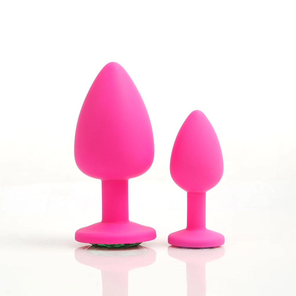 3PCS silicone anal plug Random color butt plug suppository gem stimulation Anal Toys Sex Toys Products For Adults sex shop