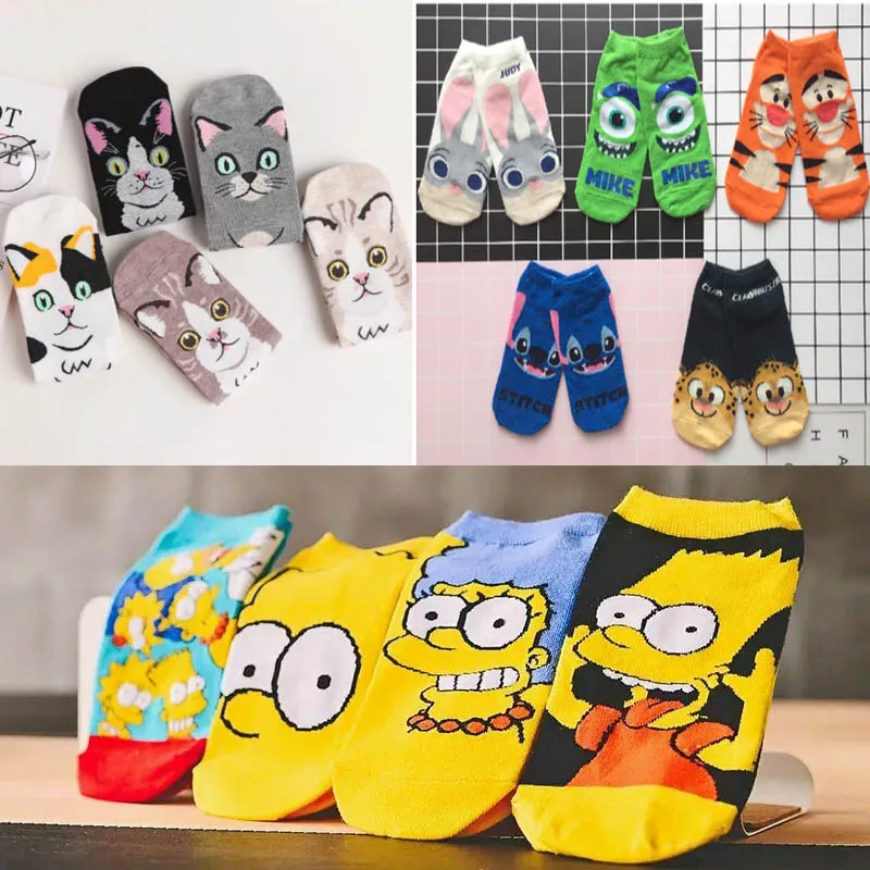 3 Lots Total 14 Pairs Women Cotton Funny Socks Crazy Animals Cats Simpson Each 1Lot Cute Socks High Quality Women Fashion 2018
3 Lots Total 14 Pairs Women Cotton Funny Socks Crazy Animals Cats Simpson Each 1Lot Cute Socks High Quality Women Fashion 2018