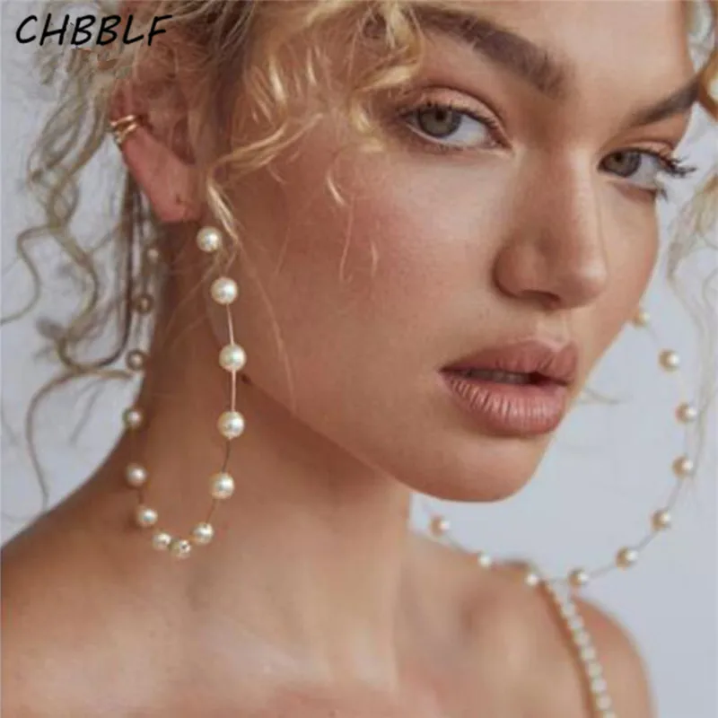 CHBBLF Pearl Earrings series temperament personality women earrings Streetwear Big Circle Pearl accessories
CHBBLF Pearl Earrings series temperament personality women earrings Streetwear Big Circle Pearl accessories