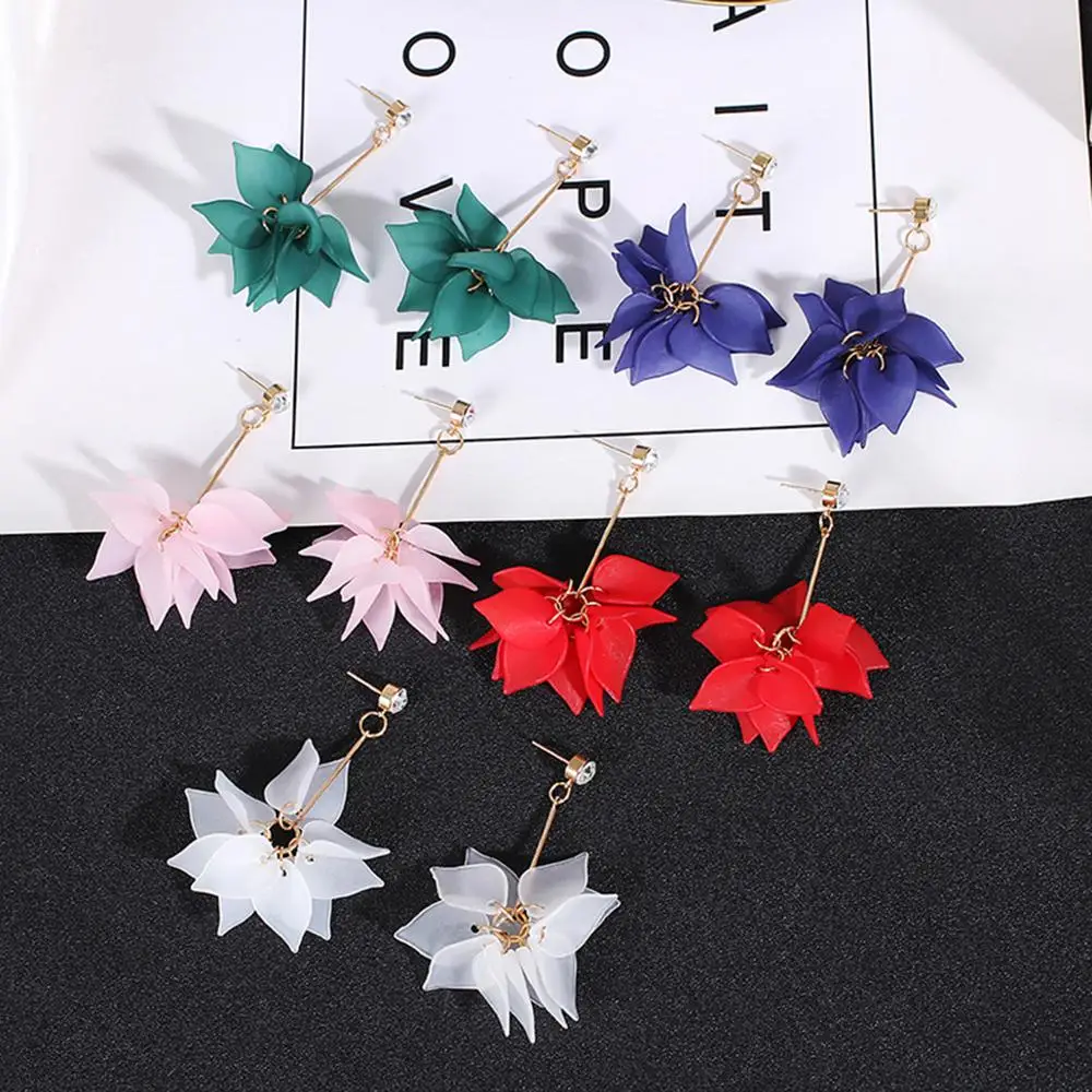 Fashion Temperament Matte Multi-Layer Petals Drop Earrings Fringed Flower Earrings For Women Girls Jewelry Gifts
Fashion Temperament Matte Multi-Layer Petals Drop Earrings Fringed Flower Earrings For Women Girls Jewelry Gifts