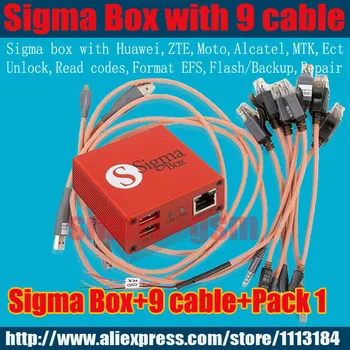Original sigma box with 9 cables with Pack 1 activation for t MTK-based Motorola, Alcatel, Huawei, ZTE
Original sigma box with 9 cables with Pack 1 activation for t MTK-based Motorola, Alcatel, Huawei, ZTE