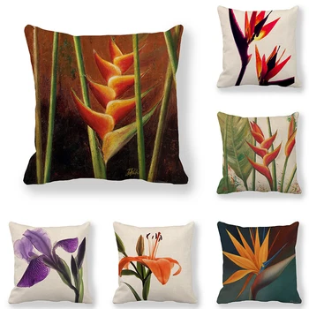 45cm*45cm Cushion cover Heliconia Tropical Flower design linen/cotton pillow case Home decorative pillow cover
45cm*45cm Cushion cover Heliconia Tropical Flower design linen/cotton pillow case Home decorative pillow cover