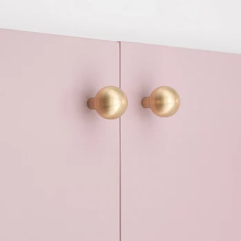 2pcs Golden Brass Kitchen Cabinet Handles Modern Dresser Pulls Door Handles And Knobs 100% solid Brass Round Ball knobs Hardware
2pcs Golden Brass Kitchen Cabinet Handles Modern Dresser Pulls Door Handles And Knobs 100% solid Brass Round Ball knobs Hardware