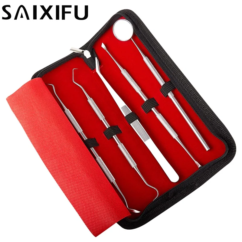 5Pcs/set Dental Tools Mirror Tweezers Oral Hygiene Probe Tooth Stains Remover Cleaning Hook Pick Dental Lab Equipment DT14
5Pcs/set Dental Tools Mirror Tweezers Oral Hygiene Probe Tooth Stains Remover Cleaning Hook Pick Dental Lab Equipment DT14