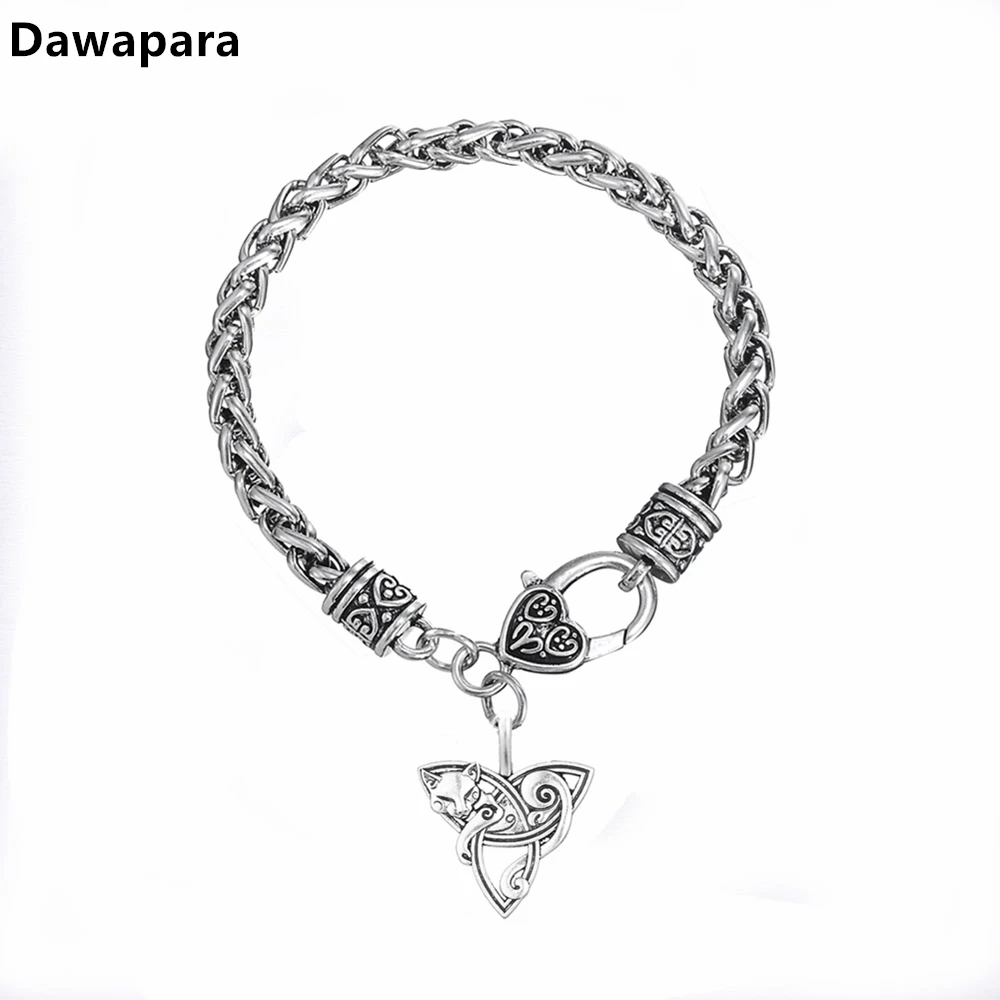 Dawapara Viking Pendant Bracelets Fox Triquetra Fenrir Animal Charm Bracelets Men Fashion Jewelry Supernatural Amulet Knot
Dawapara Viking Pendant Bracelets Fox Triquetra Fenrir Animal Charm Bracelets Men Fashion Jewelry Supernatural Amulet Knot