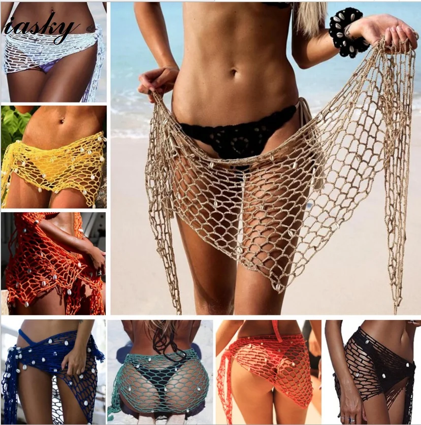 IASKY 2018 New sexy women handmade Crochet fishnet beach cover up sarong summer bikini cover-ups wrap pareo beach dress skirts 7
IASKY 2018 New sexy women handmade Crochet fishnet beach cover up sarong summer bikini cover-ups wrap pareo beach dress skirts 7