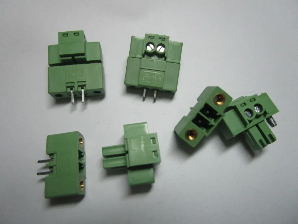 20 pcs With Embossmen Straight 2 pin Pitch 3.81mm Screw Terminal Block Connector Green Color Pluggable Type with straight pin
20 pcs With Embossmen Straight 2 pin Pitch 3.81mm Screw Terminal Block Connector Green Color Pluggable Type with straight pin