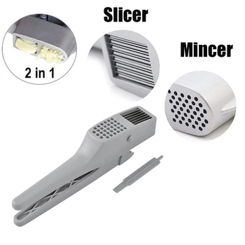 LMETJMA 2 in 1 Garlic Press Stainless Steel Garlic Slicer With Cleaning Brush Ginger Mincer Garlic Crush Ginger Slicer KC0104
LMETJMA 2 in 1 Garlic Press Stainless Steel Garlic Slicer With Cleaning Brush Ginger Mincer Garlic Crush Ginger Slicer KC0104
