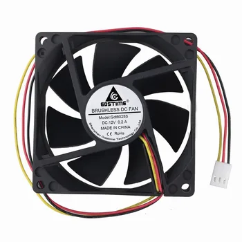 100 Pcs Gdstime 3Pin Connector 8cm DC Brushless Fan 12V 80mm x 25mm 80x80x25mm Machine Case Heatsink Cooling Fan 80*80*25mm 8025
100 Pcs Gdstime 3Pin Connector 8cm DC Brushless Fan 12V 80mm x 25mm 80x80x25mm Machine Case Heatsink Cooling Fan 80*80*25mm 8025