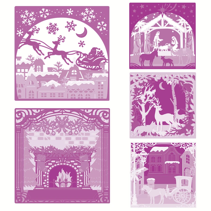 Christmas Fireplace Reindeer Sled Forest Animals Metal Cutting Dies For Card Making Scrapbooking Album Embossing Dies New 2019
Christmas Fireplace Reindeer Sled Forest Animals Metal Cutting Dies For Card Making Scrapbooking Album Embossing Dies New 2019
