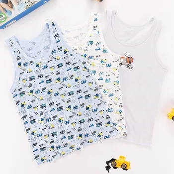 2019 Summer Boys T-Shirt Cartoon Kids Underwear Sleeveless Cotton Boy Undershirts Camisole Shirts for Children Clothing 3pcs/set
2019 Summer Boys T-Shirt Cartoon Kids Underwear Sleeveless Cotton Boy Undershirts Camisole Shirts for Children Clothing 3pcs/set