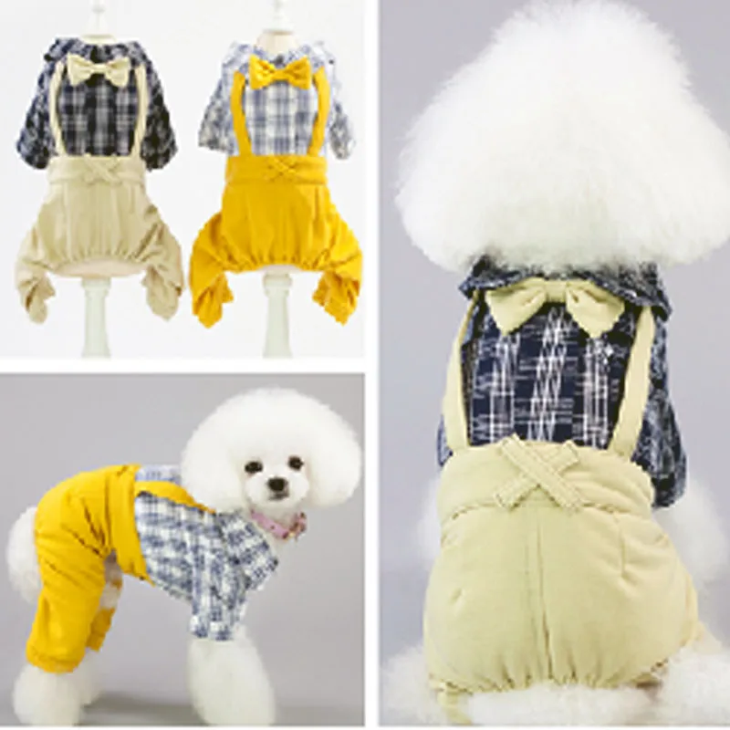 Plaid Dog Straps Pants Pet Clothes for chihuahua Cotton Gentleman's Jumpsuit British Pet clothes small Dog Clothes
Plaid Dog Straps Pants Pet Clothes for chihuahua Cotton Gentleman's Jumpsuit British Pet clothes small Dog Clothes