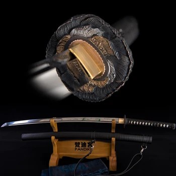 High quality Handmade Manganese Steel Japanese Samurai Can back Sword Leather scabbard sharp Chinese sword Simple style Black
High quality Handmade Manganese Steel Japanese Samurai Can back Sword Leather scabbard sharp Chinese sword Simple style Black