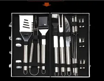 20Set 18Pcs/Set Outdoor BBQ Stainless Steel Barbecue Grill Tool Outdoor BBQ Kitchen Tool Set
20Set 18Pcs/Set Outdoor BBQ Stainless Steel Barbecue Grill Tool Outdoor BBQ Kitchen Tool Set