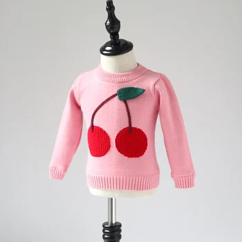 Children's sweater 2019 new style winter girl big cherry sweater girl baby plus velvet thick pullover sweater top
Children's sweater 2019 new style winter girl big cherry sweater girl baby plus velvet thick pullover sweater top