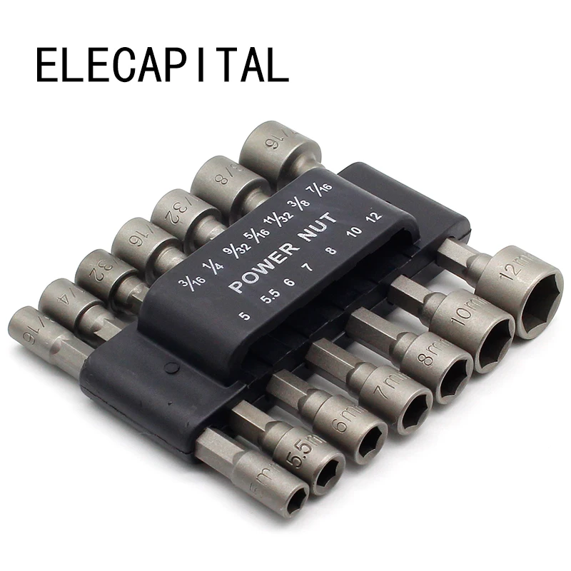 14pc Power Nut Driver Set Black Case Dual Metric & Standard Sae 1/4" Shank Screwdrivers Nutdrivers Nut Driver Socket Bits Drill
14pc Power Nut Driver Set Black Case Dual Metric & Standard Sae 1/4" Shank Screwdrivers Nutdrivers Nut Driver Socket Bits Drill