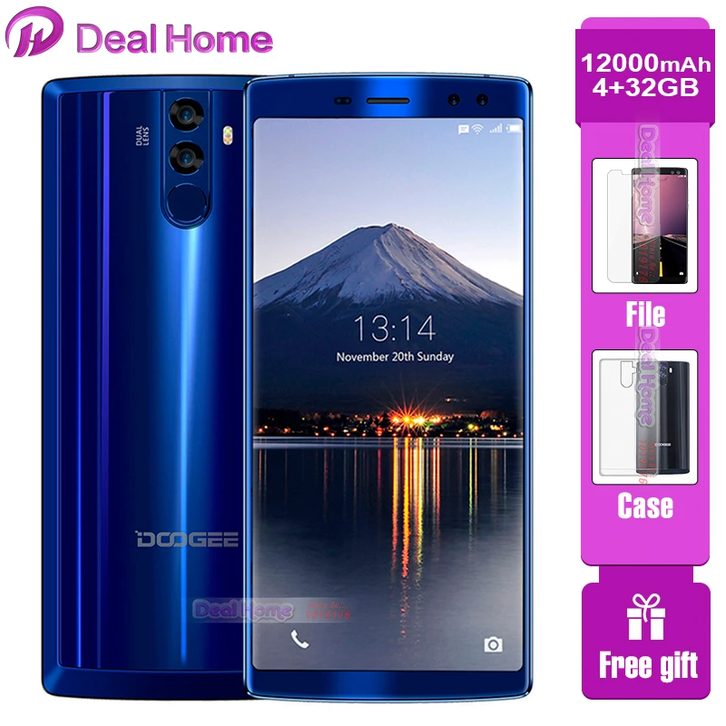 Original DOOGEE BL12000 Big battery 12000mAh 4GB 32GB 6.0 inch 18:9 FHD+16MP 4 Camera celular Octa Core Smartphone
Original DOOGEE BL12000 Big battery 12000mAh 4GB 32GB 6.0 inch 18:9 FHD+16MP 4 Camera celular Octa Core Smartphone