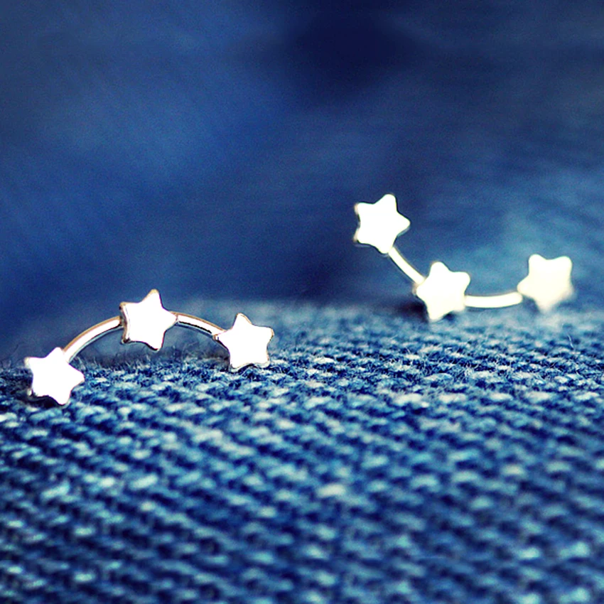 QIMING 925 Sterling Silver Jewelry Lovely Little Star Earrings For Women Best Friens Post Stud Earrings Girls Wedding Jewelry
QIMING 925 Sterling Silver Jewelry Lovely Little Star Earrings For Women Best Friens Post Stud Earrings Girls Wedding Jewelry