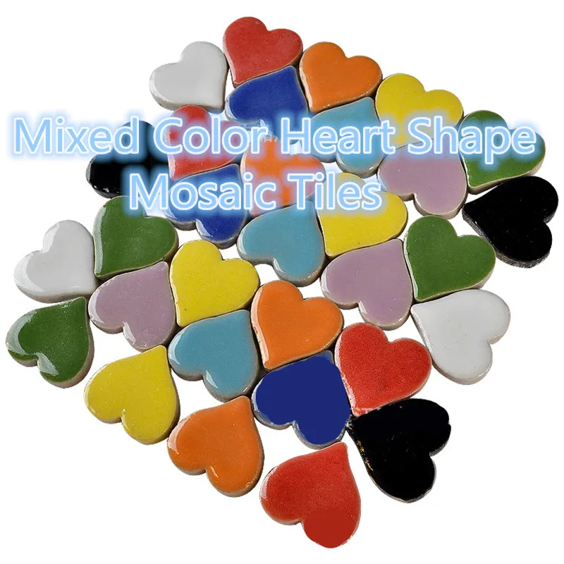 50pcs/set Ceramic Mosaic Stones Mixed Color Porcelain Heart Shaped Mosaic Tiles DIY Mosaic Materials for Kids/Children 17*18*4mm
50pcs/set Ceramic Mosaic Stones Mixed Color Porcelain Heart Shaped Mosaic Tiles DIY Mosaic Materials for Kids/Children 17*18*4mm