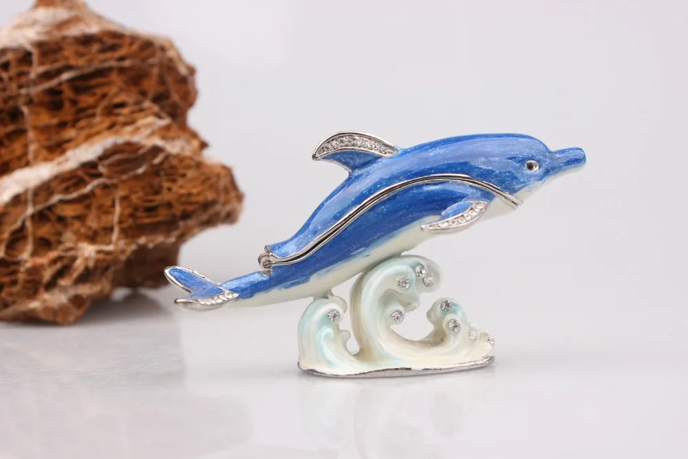 Dolphin Display Statue Crystal Dolphin Trinket Jewelry Box ADORABLE DOLPHIN PEWTER BEJEWELED HINGED TRINKET BOX
Dolphin Display Statue Crystal Dolphin Trinket Jewelry Box ADORABLE DOLPHIN PEWTER BEJEWELED HINGED TRINKET BOX