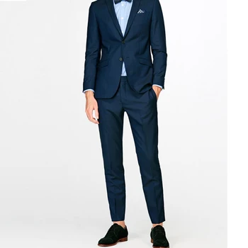 Navy Blue Men's Business Suit Mens Grooming Groomsman Suits Wedding Costume for Men 2 Pcs (Jacket+Pants) Skinny Suits Men 2018
Navy Blue Men's Business Suit Mens Grooming Groomsman Suits Wedding Costume for Men 2 Pcs (Jacket+Pants) Skinny Suits Men 2018