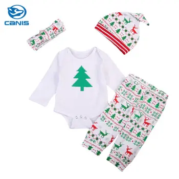 4PCS Xmas Set Newborn Infant Kids Baby Boy Baby Girl Clothes Cotton Casual Popular Print Romper Pants Hat Clothes Outfits
4PCS Xmas Set Newborn Infant Kids Baby Boy Baby Girl Clothes Cotton Casual Popular Print Romper Pants Hat Clothes Outfits