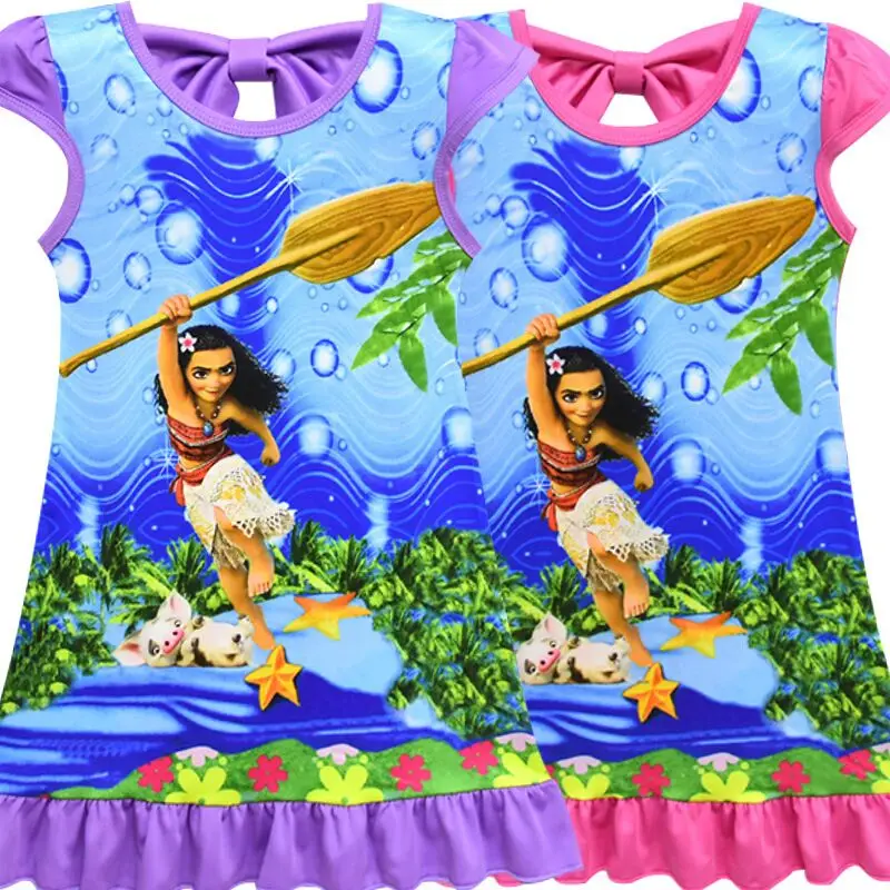 Summer Girl Dress Cartoon Moana Vaiana Dress Children Clothing New Girls Pajamas Costume Ruffle Floral Printed Kids Clothing gyt
Summer Girl Dress Cartoon Moana Vaiana Dress Children Clothing New Girls Pajamas Costume Ruffle Floral Printed Kids Clothing gyt