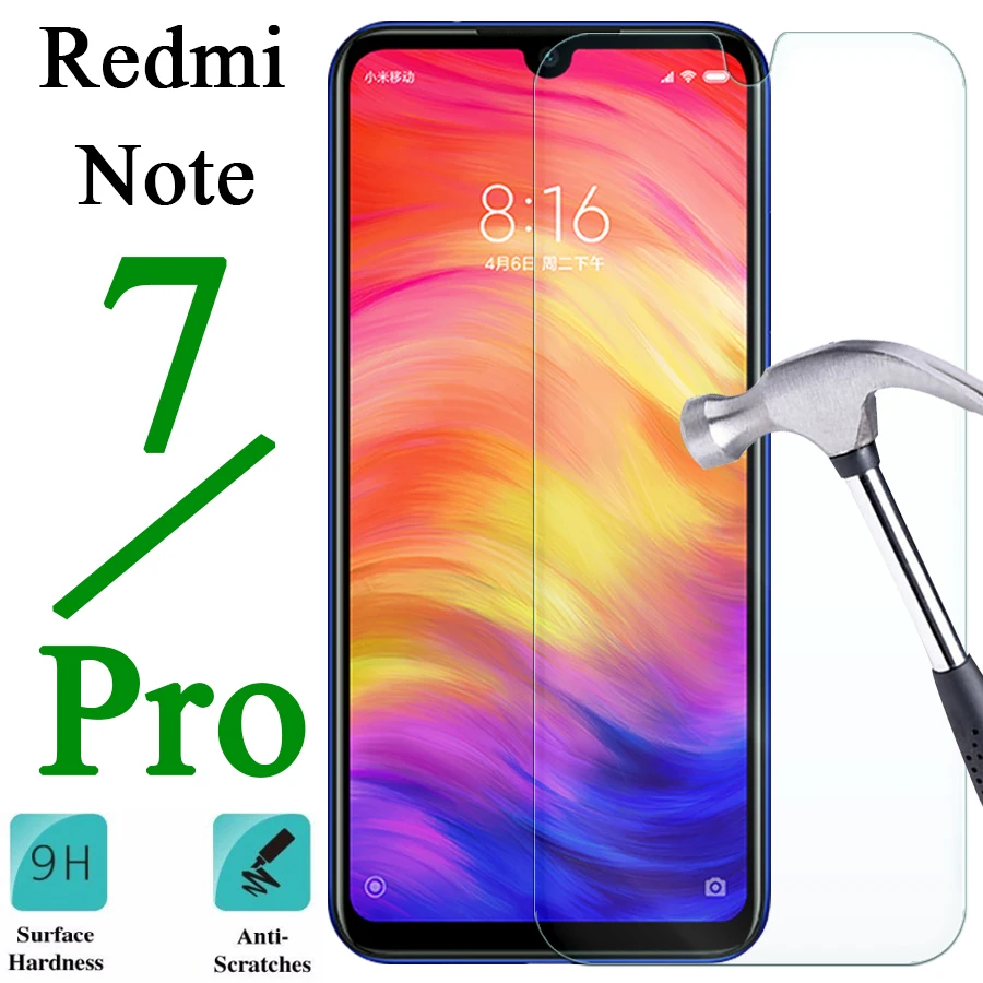 

Protective glass on the for Xiaomi Redmi Note 7 Pro screen protector film xiaomei xiomi 7pro tremp note7 tempered glas ksiomi 9h