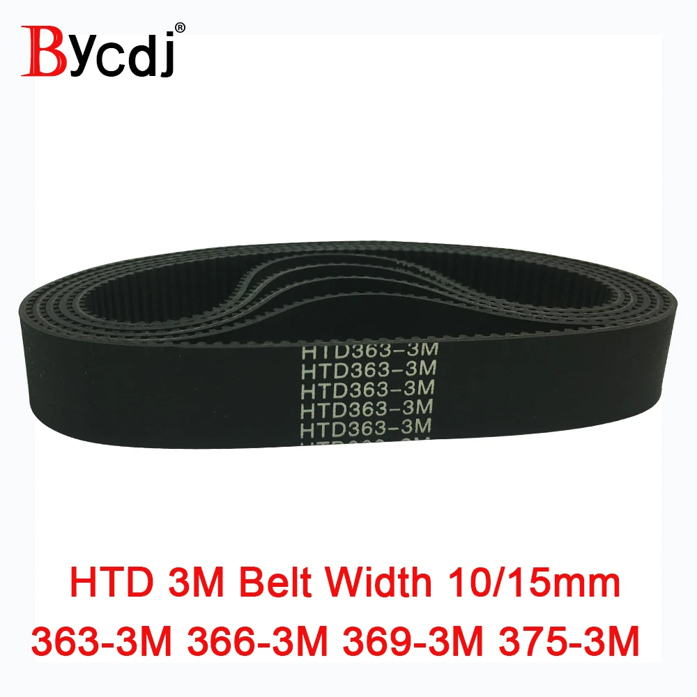 

Arc HTD 3M Timing belt C=363 366 369 375 width 6-25mm Teeth121 122 123 125 HTD3M synchronous pulley 363-3M 366-3M 369-3M 375-3M