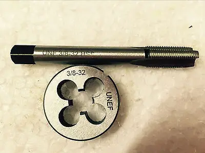 Lots 1pc HSS Machine 3/8-32 UNEF Plug Tap and 1pc 3/8-32 UNEF Die Threading Tool
Lots 1pc HSS Machine 3/8-32 UNEF Plug Tap and 1pc 3/8-32 UNEF Die Threading Tool