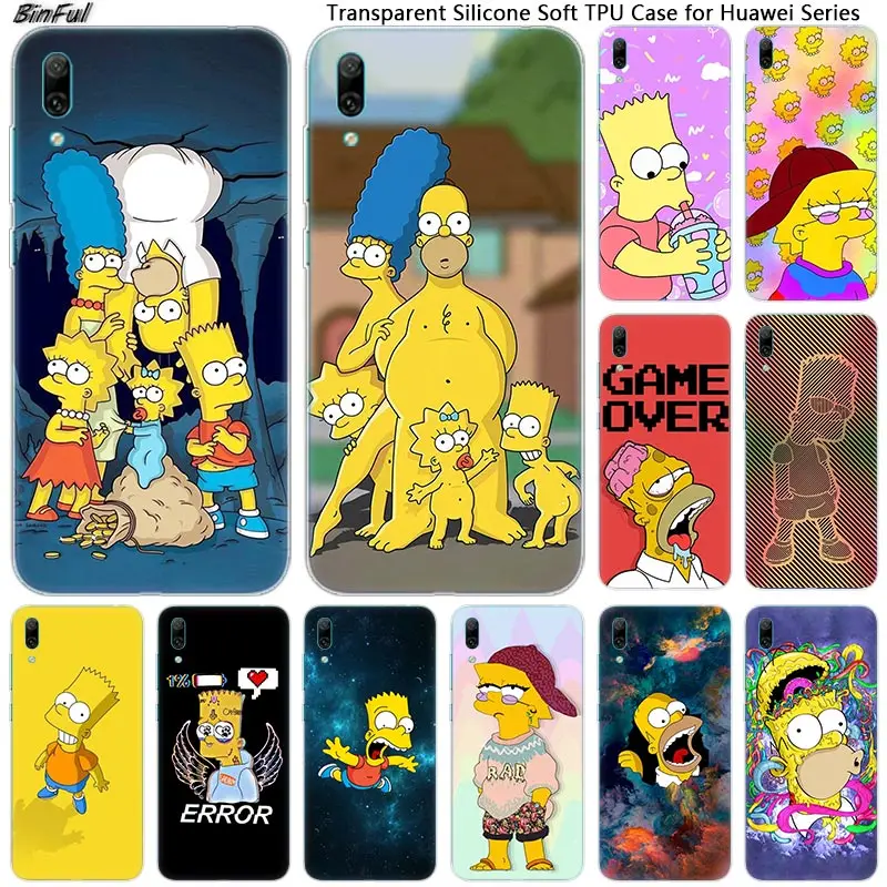 Hot Homer Simpson Soft Silicone Phone Case for Huawei Mate 10 20 Lite Pro Enjoy 9S Y9 Y7 Y6 Y5 2019 2018 Pro 2017 Fashion Cover
Hot Homer Simpson Soft Silicone Phone Case for Huawei Mate 10 20 Lite Pro Enjoy 9S Y9 Y7 Y6 Y5 2019 2018 Pro 2017 Fashion Cover