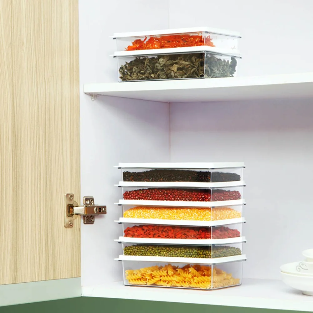 7Pcs/set Transparent Food Storage Box Plastic Clear Container Dispenser Kitchen Organizer Refrigerator Storage Case Fresh
7Pcs/set Transparent Food Storage Box Plastic Clear Container Dispenser Kitchen Organizer Refrigerator Storage Case Fresh