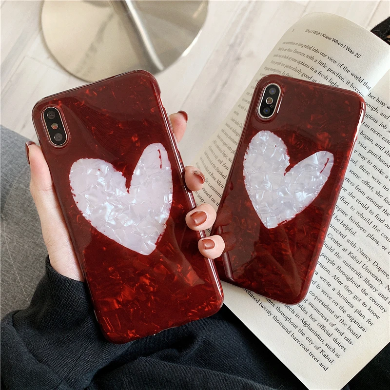 Gimfun Korea Red Love Heart Phone Case for Iphone Xs Max Xr Glitter Shell Case for Iphone 6s 7 8plus X Soft Tpu Back Cover
Gimfun Korea Red Love Heart Phone Case for Iphone Xs Max Xr Glitter Shell Case for Iphone 6s 7 8plus X Soft Tpu Back Cover