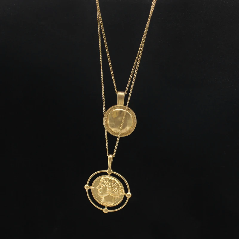 Fashion Ethnic Wind Sweater Chain Round Cross Vintage Female Character Pendant Multilayer Necklace Feminist Jewelry Gifts
Fashion Ethnic Wind Sweater Chain Round Cross Vintage Female Character Pendant Multilayer Necklace Feminist Jewelry Gifts